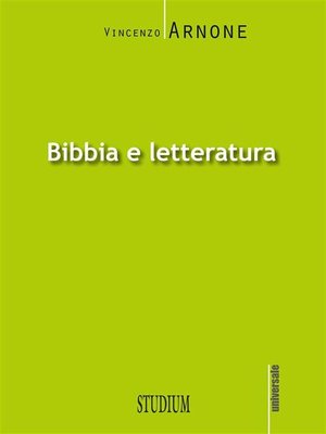 cover image of Bibbia e letteratura